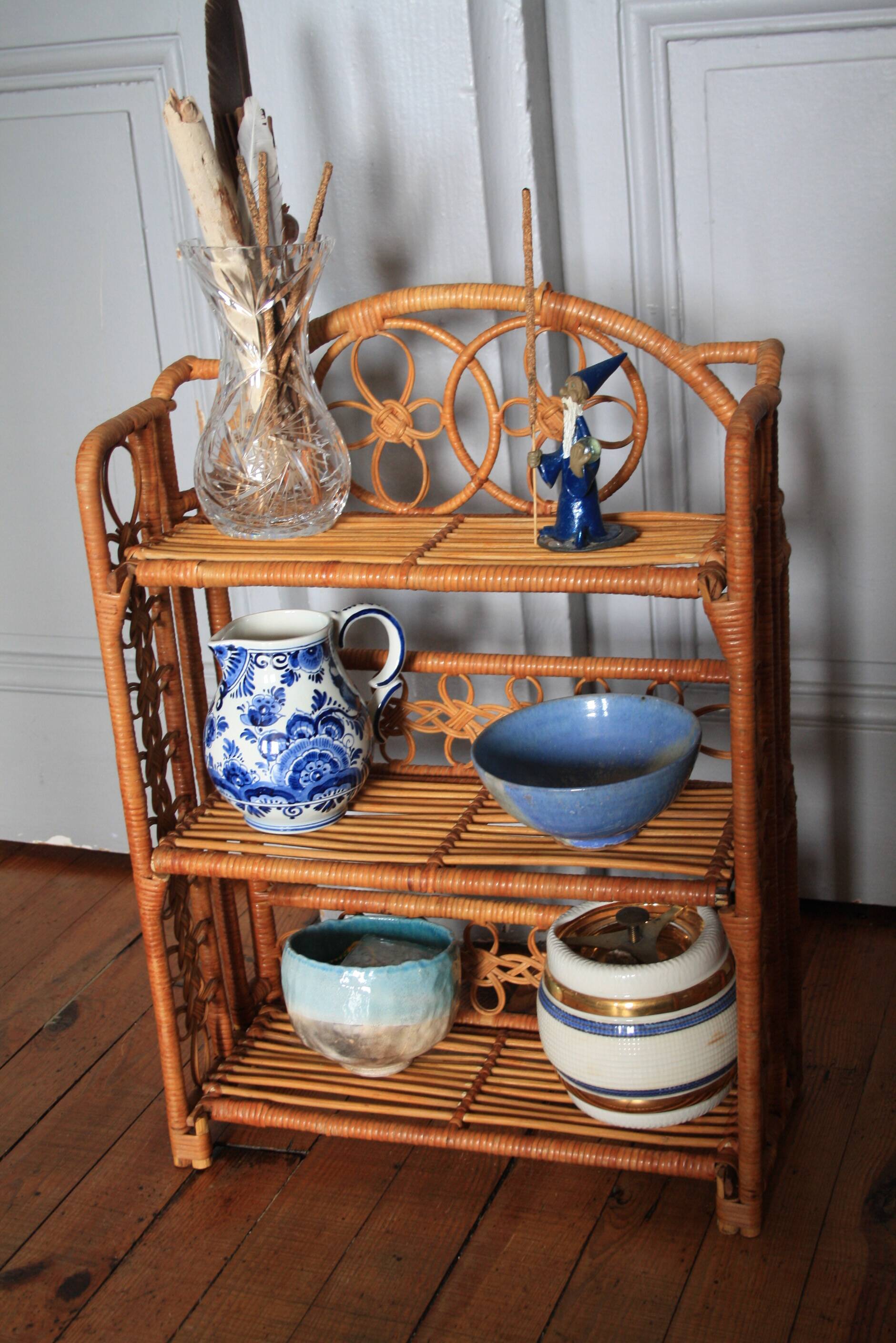 Small rattan shelf