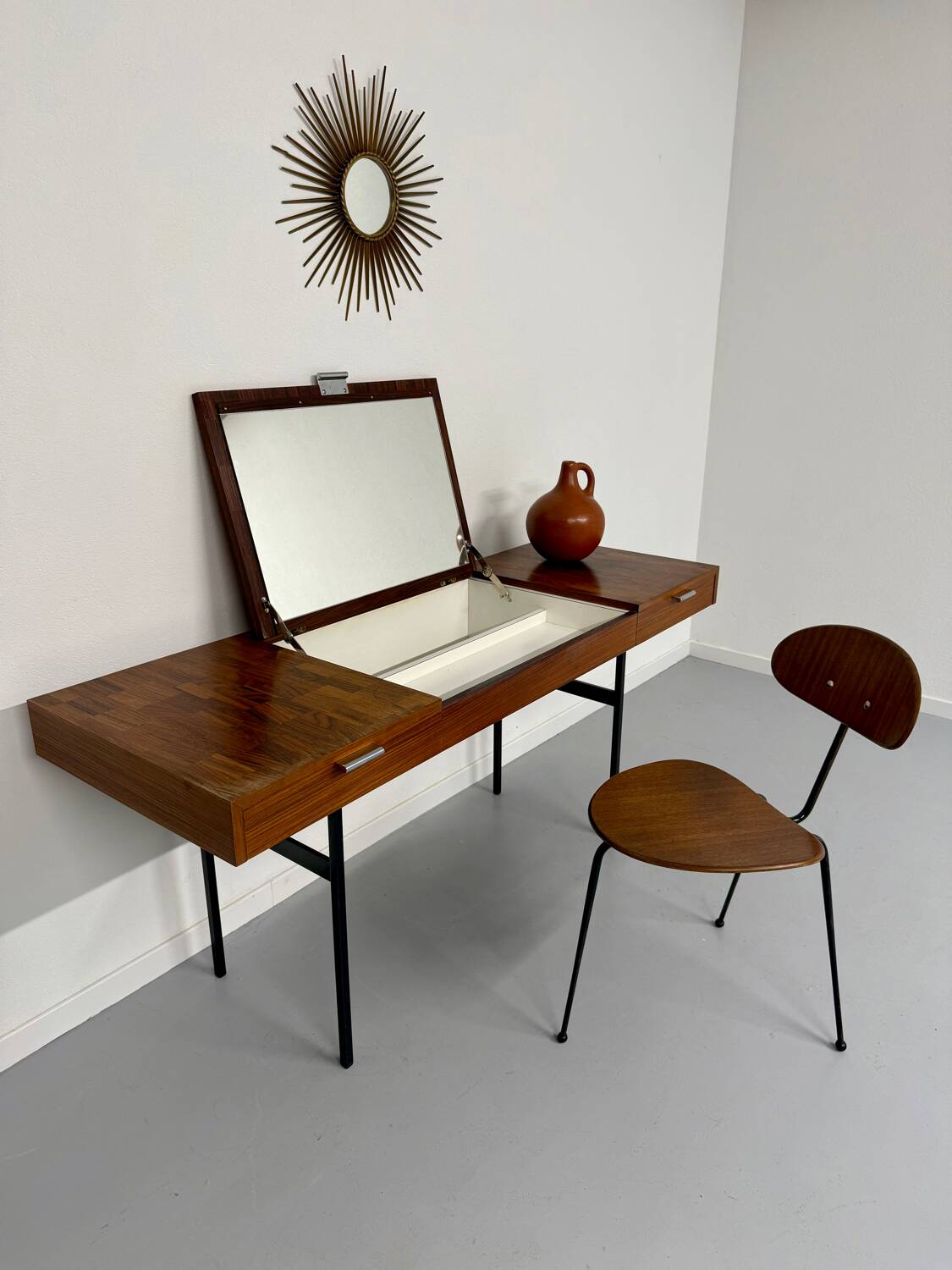 Old dressing table desk design 50s Idealheim Dieter Wäckerlin vintage