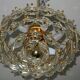 Kinkeldey gold-plated and faceted glass chanderlier, 1960s