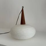 Opaline pendant light Louis Kalff