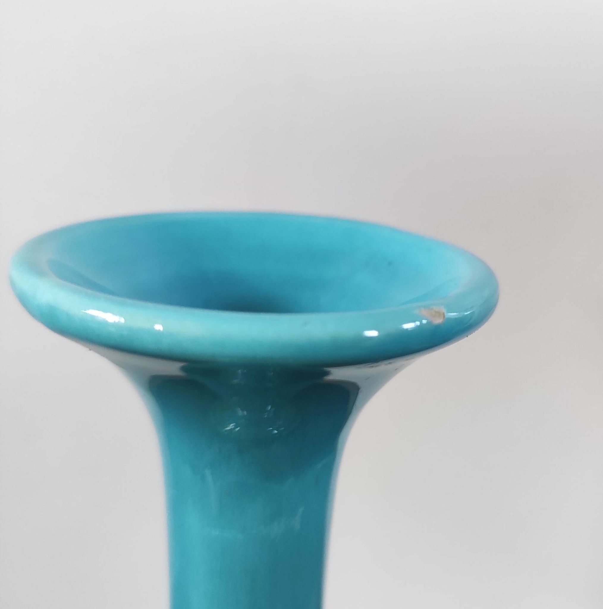 soliflore vintage en céramique émaillée, années 70