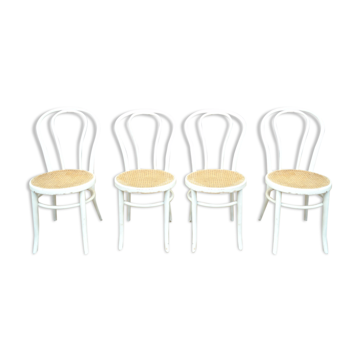 Set of 4 old cannes chairs, 1950s