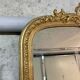 Miroir ancien Louis Philippe fronton doré - 191 x 90 cm