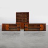 Ensemble of 2 Art Deco Counters and 1 cabinet attr. to De Coene, Belgium,19