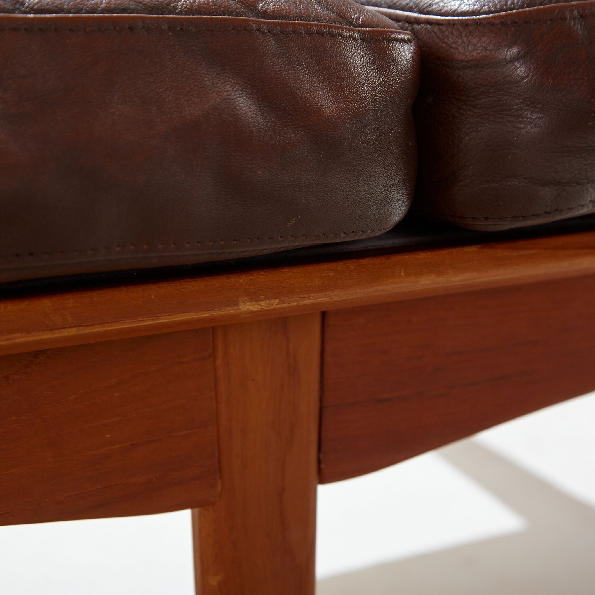 Danish leather sofa set by Arne Wahl Iversen for Komfort