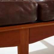 Danish leather sofa set by Arne Wahl Iversen for Komfort