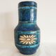 Triki blue ceramic vase floral patterns