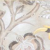 Painted canvas depicting toucans. Contemporary work.