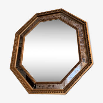 Deknudt octagonal beaded mirror 60x68cm
