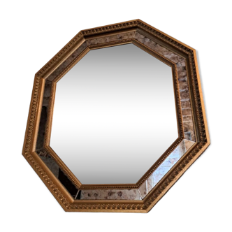 Deknudt octagonal beaded mirror 60x68cm