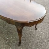 Table basse ovale bois - style Louis XV