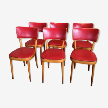Set de 6 chaises de bistrot, Baumann