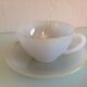 Pair of polychrome opaline cups by Arcopal / vintage 60s-70s