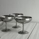 6 stainless steel footed bowls, Letang Remy style
