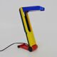 Postmodern desk lamp by Benetton, Memphis style Italy 1980s
