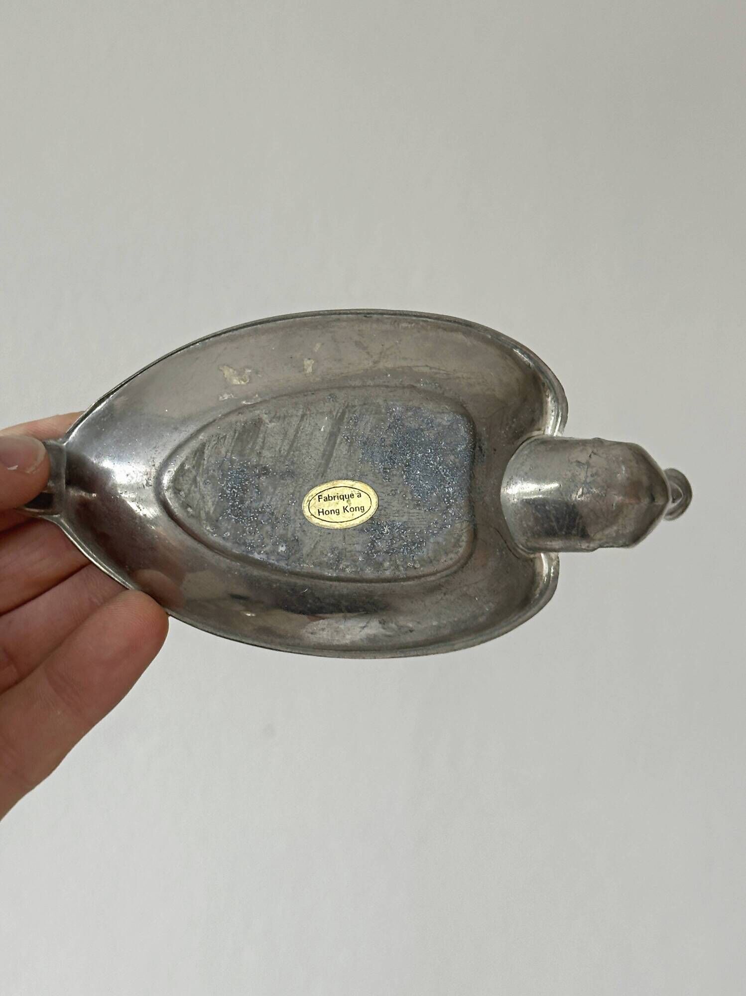Set of 4 silver-plated swan bowls