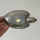 Set of 4 silver-plated swan bowls