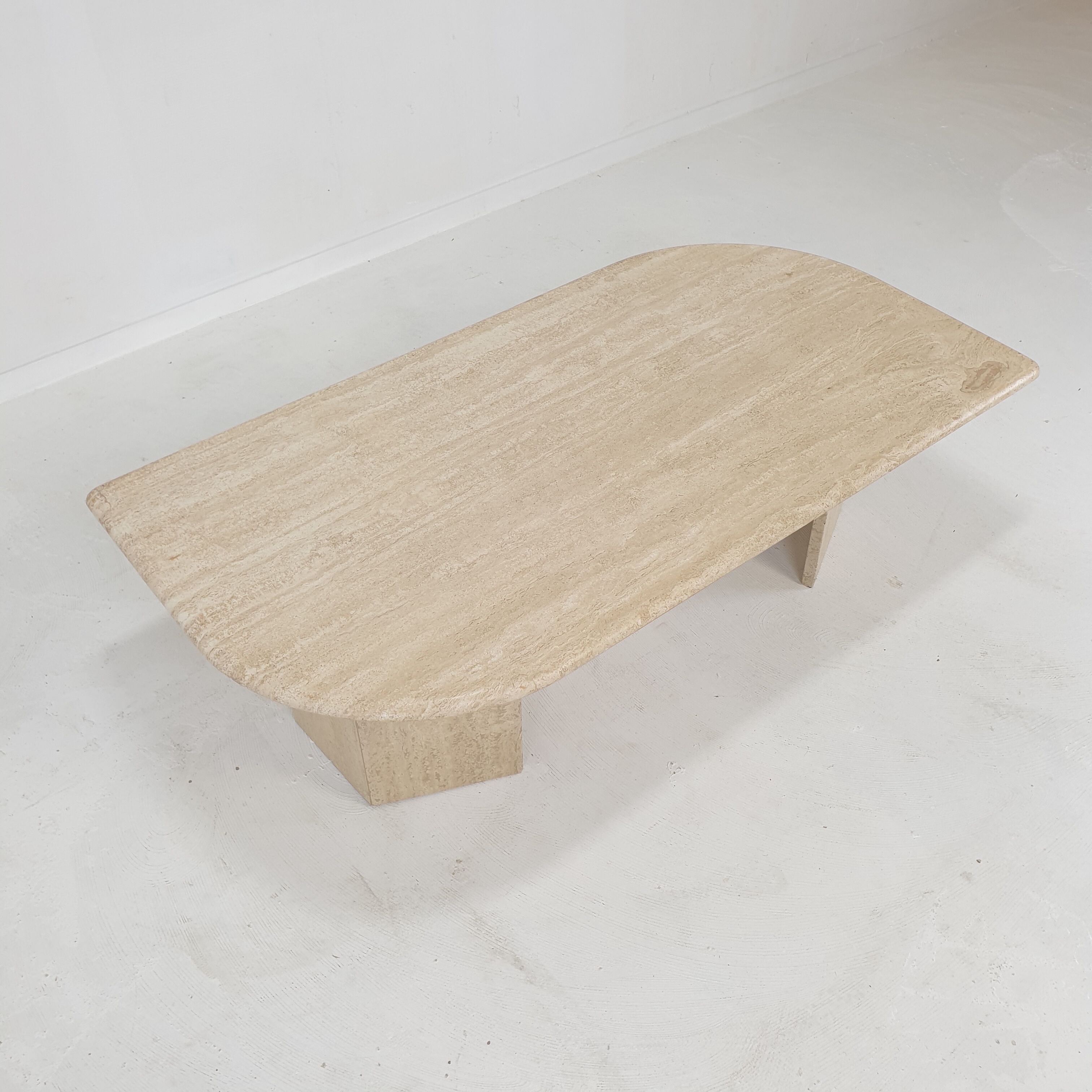 Italian Travertine Coffee Table, 1980's