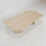 Italian Travertine Coffee Table, 1980's