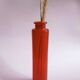 Red vintage glass vase