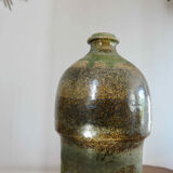Glazed glazed sandstone soliflore vase 1960