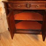 Pair of castle corner buffets XIXth