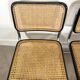 Set of four B32 chairs by Marcel Breuer made in Italy.