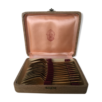 12 fourchettes à gateau en vermeil