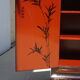 2-door sideboard, painting flowers and birds