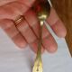 Vintage brass teaspoons