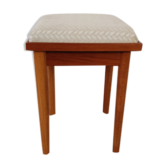 Tabouret d'appoint Scandinave en teck , années 70
