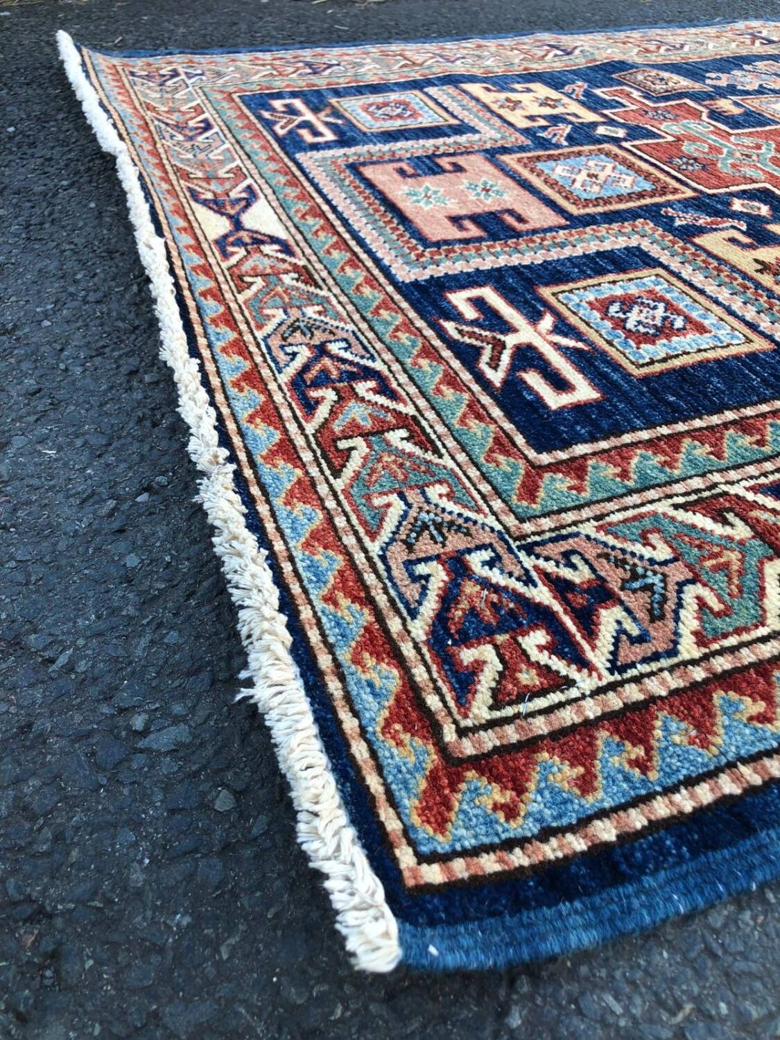 Handmade Kazak rug