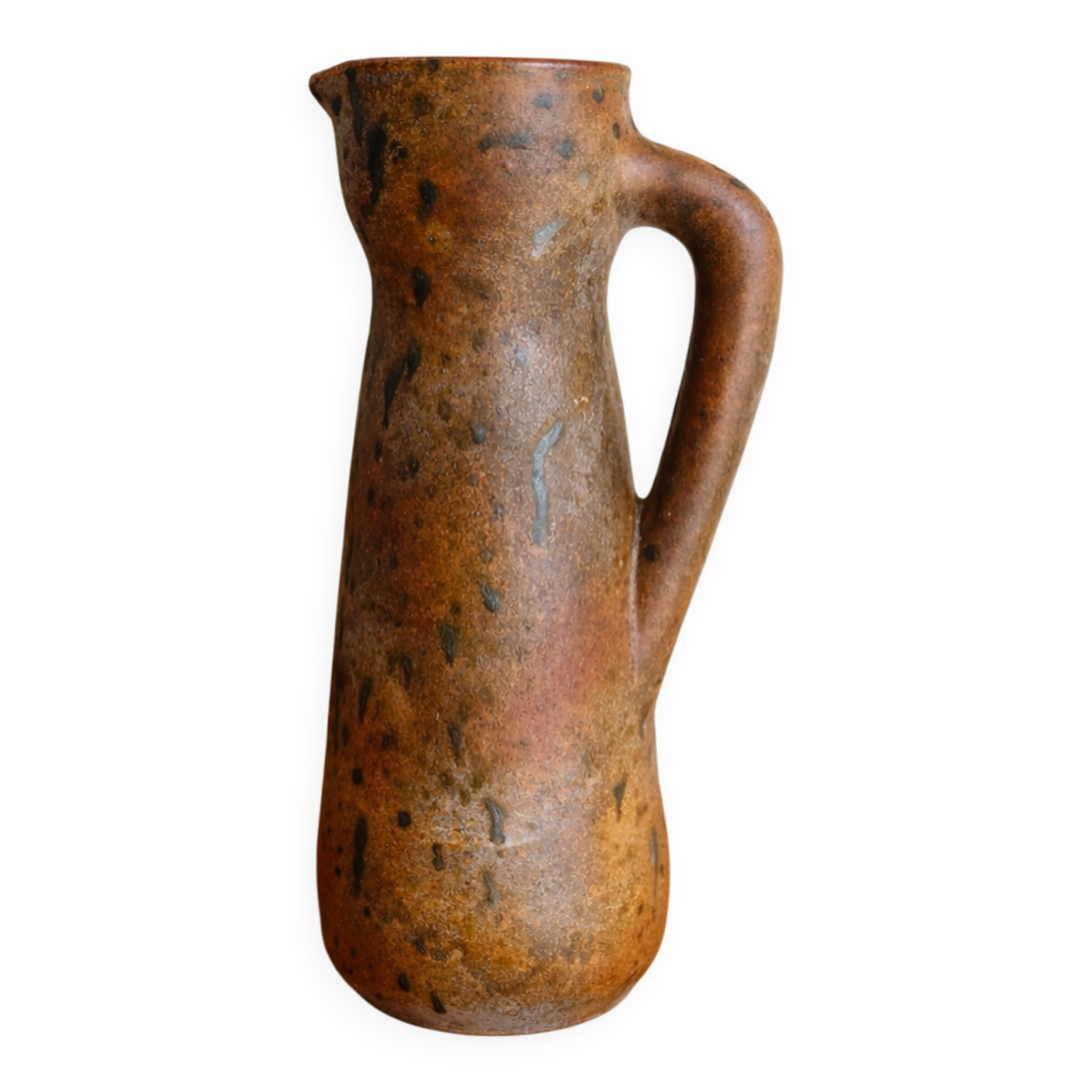 Vintage signed pyrite stoneware carafe