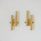 Vintage wall lamp by Sciolari , Italy 1970s set of 2