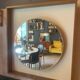 Grand miroir vintage rétro-éclairant