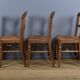 Set of 5 solid oak chairs, Louis Philippe period – 2nd half of the 19th century.