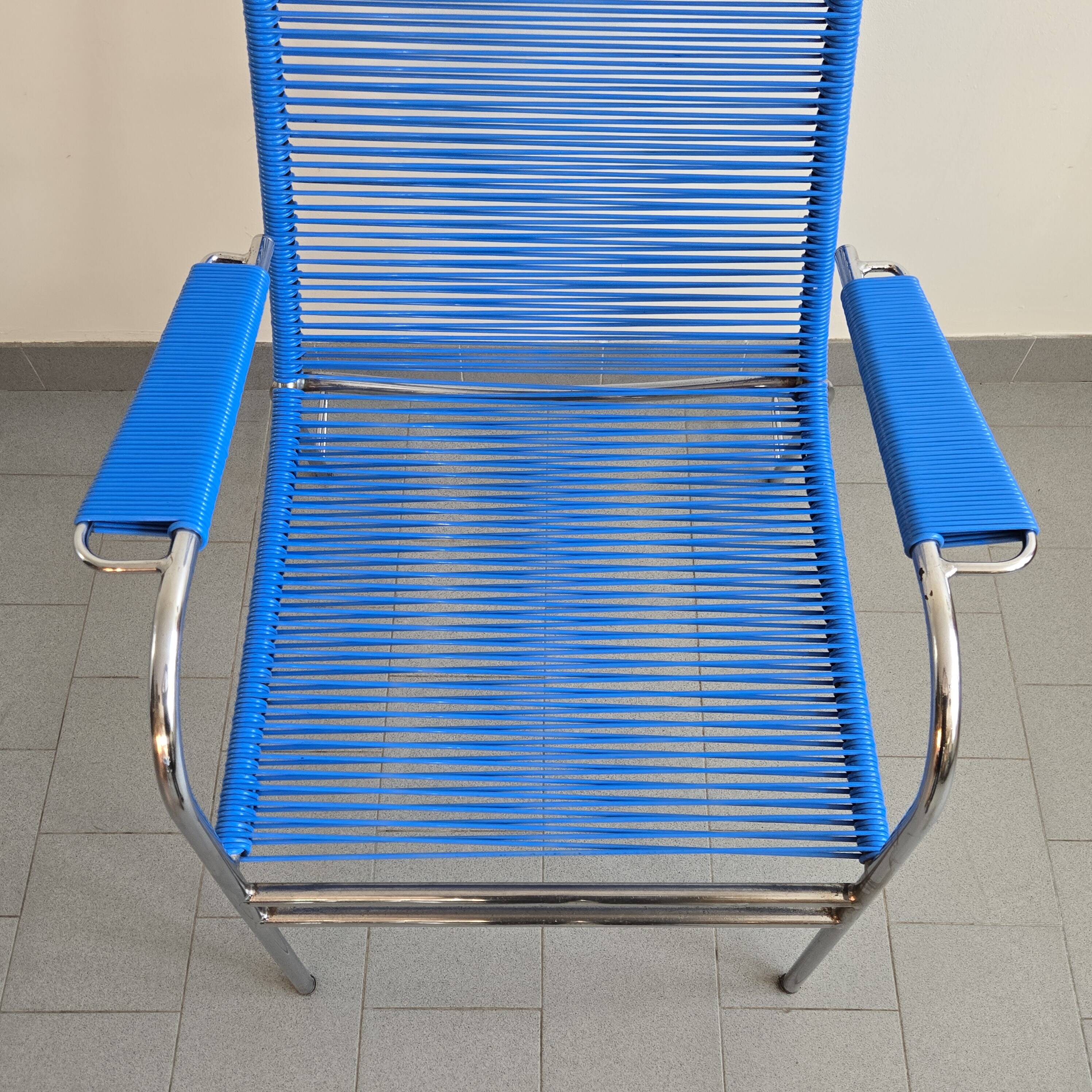 Vintage 1960s Scoubidou armchair