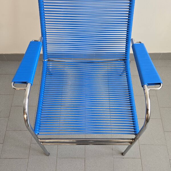Fauteuil scoubidou vintage 1960