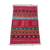 Handmade multicolored kilim rug 140x95cm