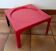 Table rouge OZOO. Marc Berthier pour Prisunic. 1970