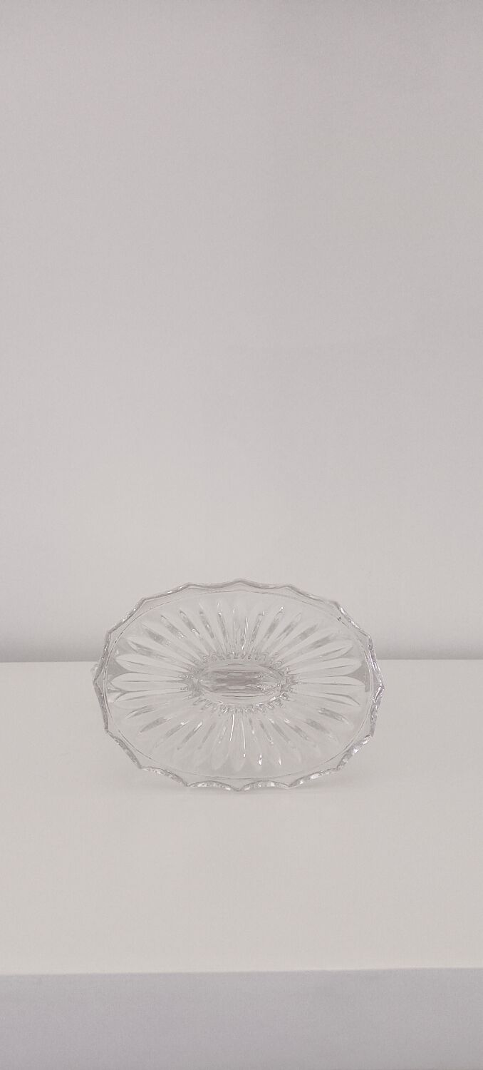 Candlestick candlestick 3 branches in transparent glass