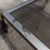 Neoclassical style brass coffee table