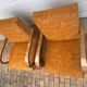 Set of Art Deco Italian chairs in walnut, 1920s