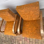 Ensemble de chaises italiennes Art Déco en noyer, années 1920