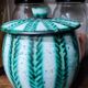 Vallauris ceramic covered pot signed Charles Voltz