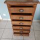 Chiffonnier semainier buffet commode grainetier meuble métier tiroirs bois industriel scandinave