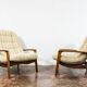 Pair of "Scoope" Lounge Chairs by R. Huber 1960's
