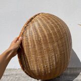 Large round rattan basket