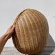 Large round rattan basket