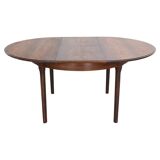 Scandinavian Modern Extendable Oval/Round Dinning Table, 1960, Denmark